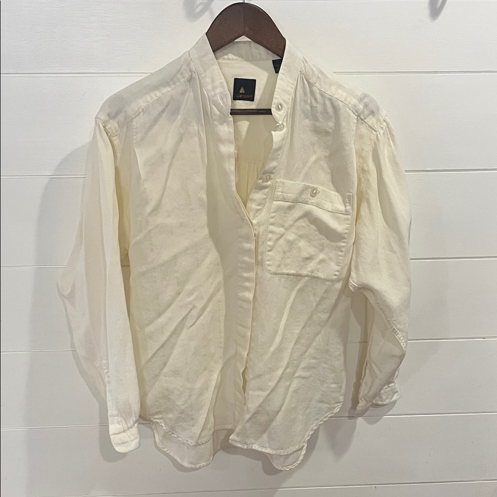 Women's Cream Shirt Jacket